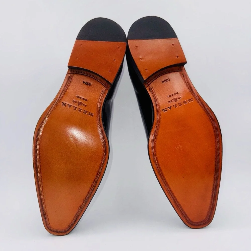Mezlan Formal Oxfords Men's‎ Size 8.5 Black Patent Leather